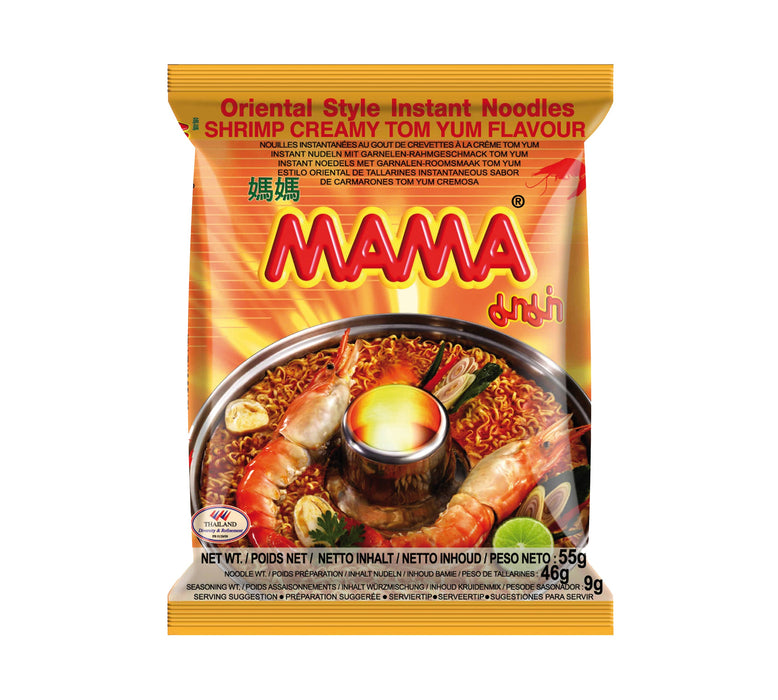 Mama Orental Style Instant Noodles Shrimp Creamy Tom Yum Flavour 55g