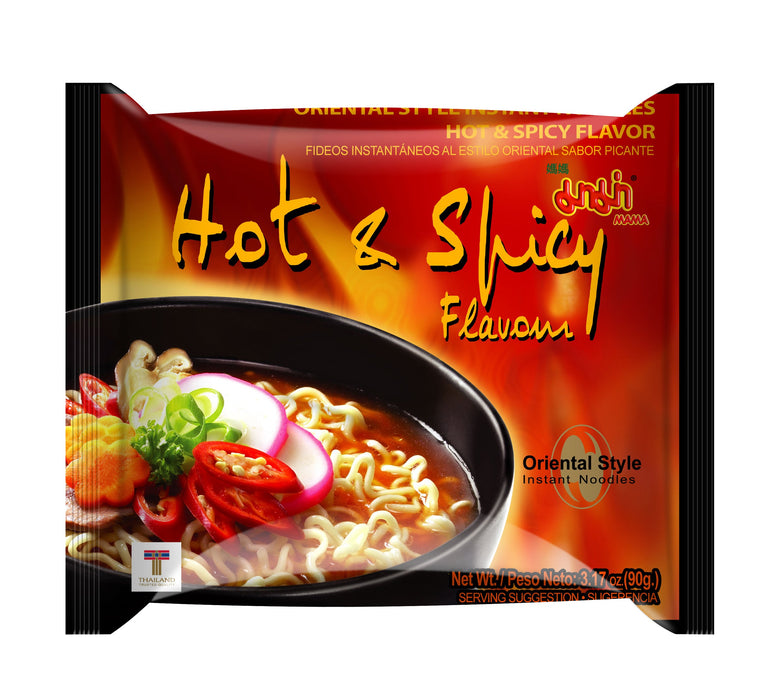 Mama Oriental Style Instant Noodles Hot & Spicy Flavour 90g