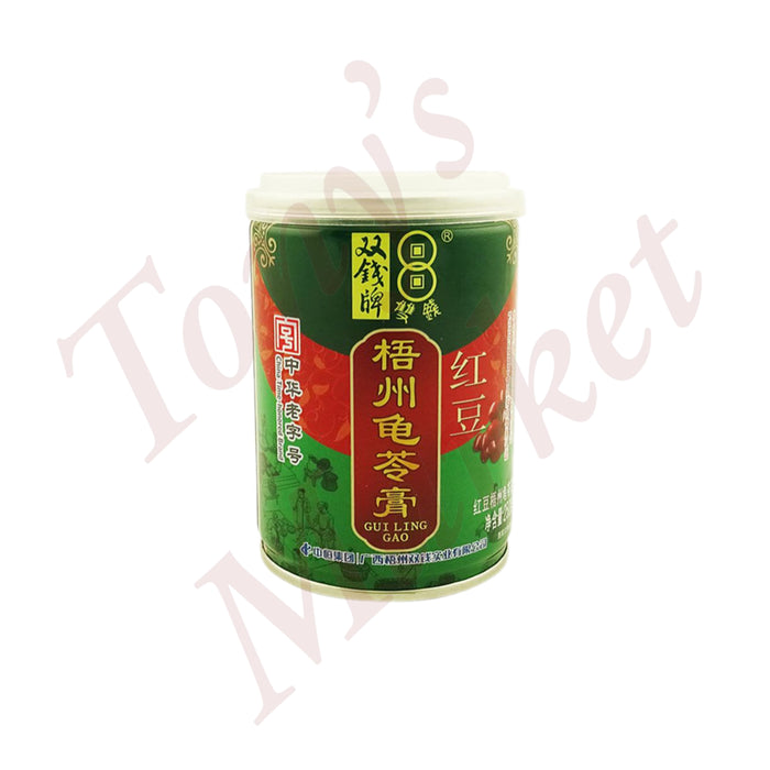 China Time-Honored Brand - Red Bean Herbal Jelly (中华老字号 双钱牌 梧州龟苓膏 红豆) 250g