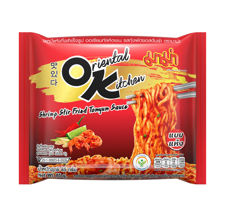 Mama Oriental Kitchen Shrimp Stir Fried Tomyum Sauce Instant Noodles 85g