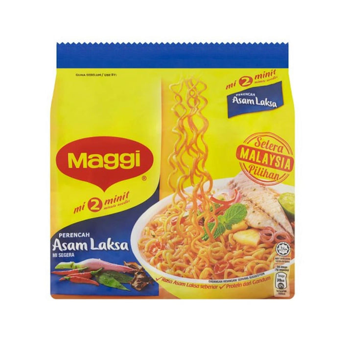 Maggi Perencah Asam Laksa Instant Noodles 5x78g