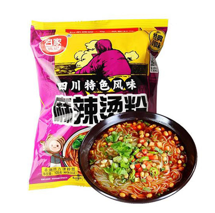 BAIJIA Instant Vermicelli Spicy Hot 105g （白家 麻辣汤粉）