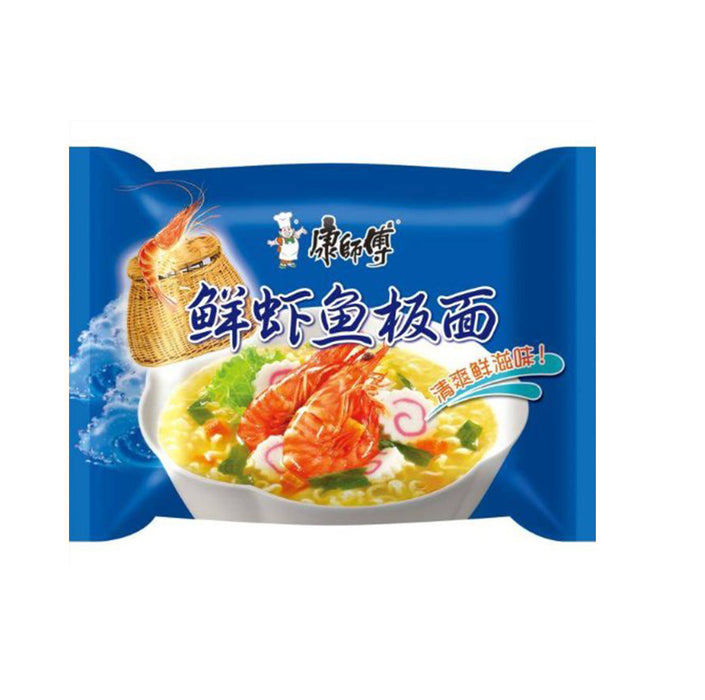 KSF Fish & Shrimp Flavour Noodles 98g (鲜虾鱼板面）