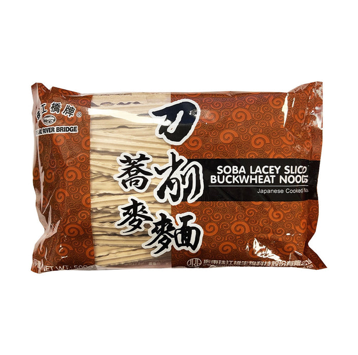 PEARL RIVER BRIDGE Soba Lacey Sliced Buck Wheat Noodles 500g