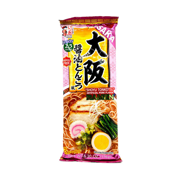 ITSUKI Osaka Shoyu Tonkotsu Artifical Pork Flavor Ramen 176g