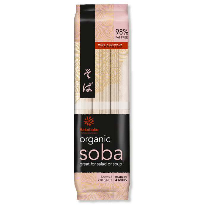 HAKUBAKU Organic Soba 270g