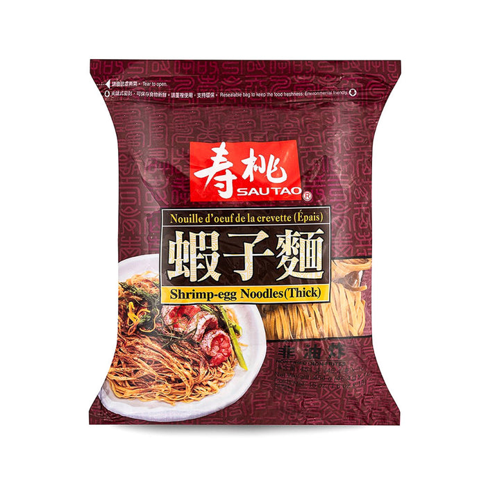 SAUTAO Shrimp-Egg Noodles (Thick) 454g