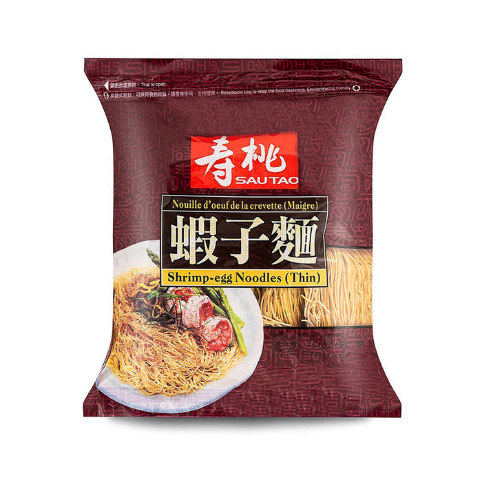 SAUTAO Shrimp-Egg Noodles (Thin) 454g