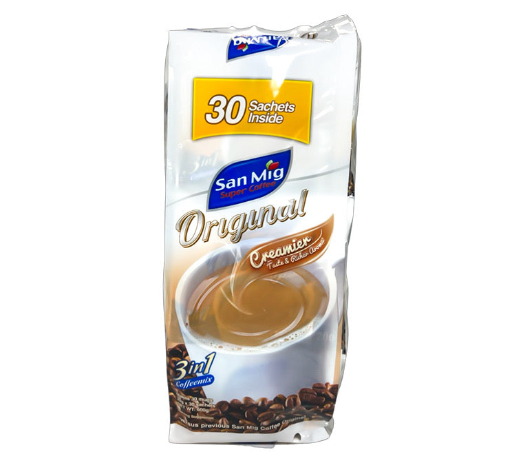 San Mig Super Coffee Original 3 in 1 Coffee Mix (20g x 30 Sachets) 600g