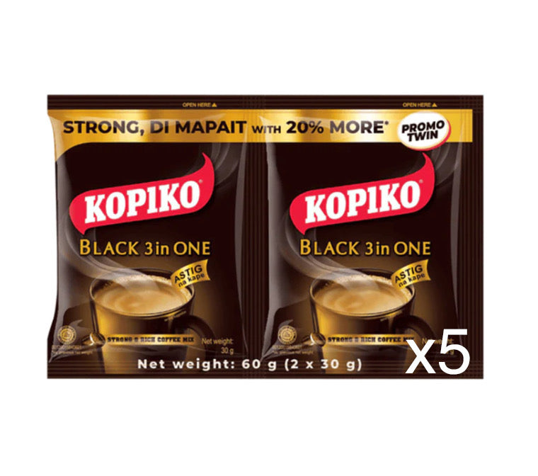 Kopiko Black Coffee 3 in 1 (30g x 10 Sachets) 300g