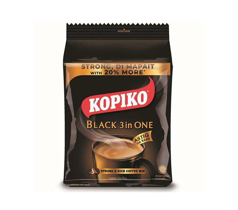 Kopiko Black Coffee 3 in 1 (30g x 10 Sachets) 300g