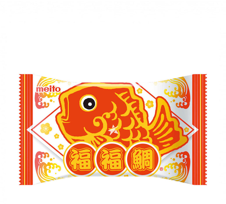 Meito Pukupuku Tai Taiyaki Chocolate Filled Fish Shaped Monaka Wafer 16.5g