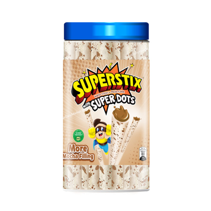 SUPERSTIX Mocha Flavoured Wafer Sticks With Super Dots 335.5g