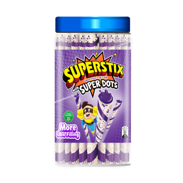 SUPERSTIX UBE Flavoured Wafer Sticks With Super Dots 335.5g