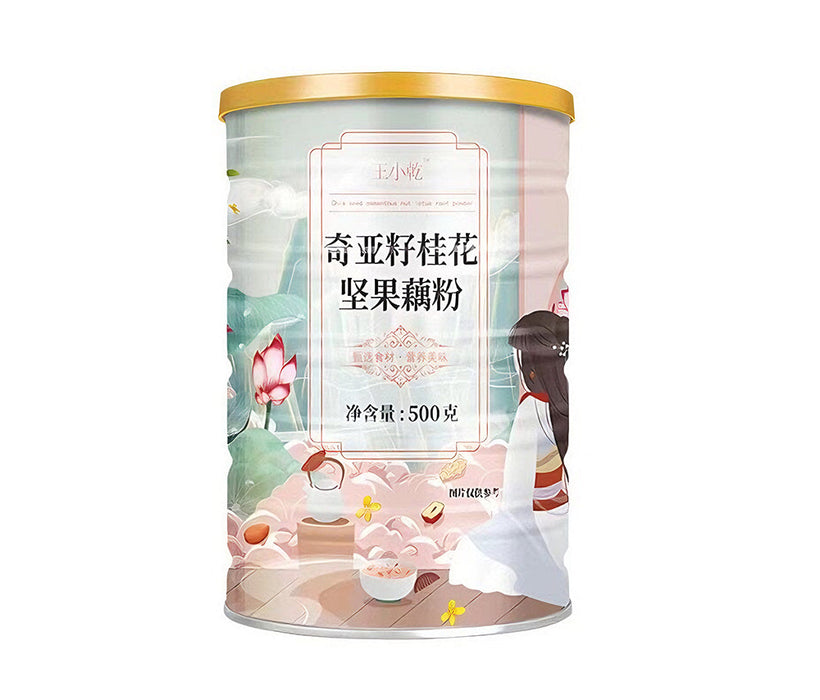 WangXiaoQian Lotus Root Powder With Osmanthus (王小乾 奇亚籽桂花坚果 藕粉) 500g