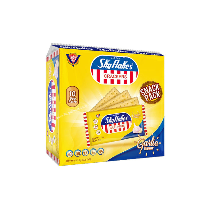 M.Y. San SkyFlakes Crackers Garlic Flavor 250g