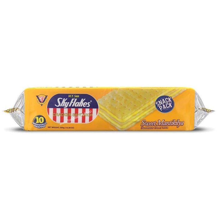 M.Y. San SkyFlakes Crackers Sandwich Snack Pack- Sweet Mantikilya (Sweet Butter Cream Flavor) 300g