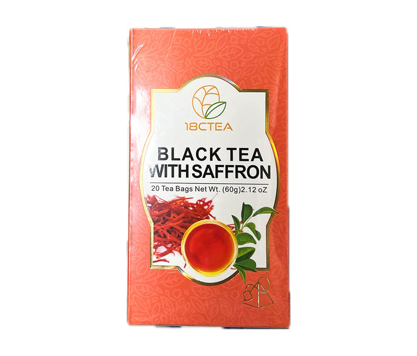 18CTEA Black Tea With Saffron 60g (20 Tea Bags)