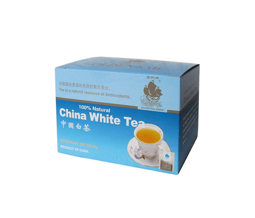 Golden Sail Brand China White Tea 50g (30 Tea Bags)