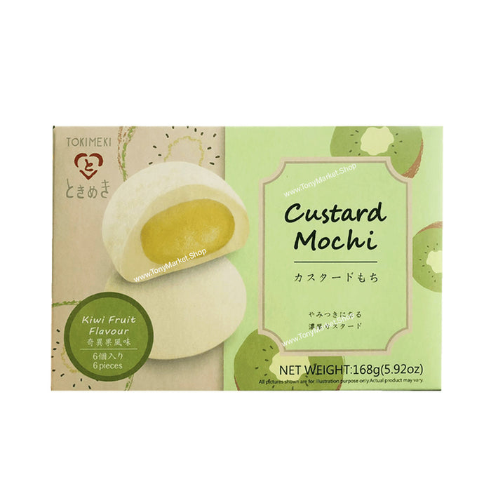 TOKIMEKI Custard Mochi Kiwi Flavour 168g