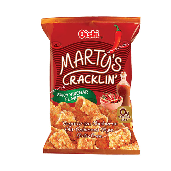 Oishi Marty’s Cracklin Spicy Vinegar Flavour 90g