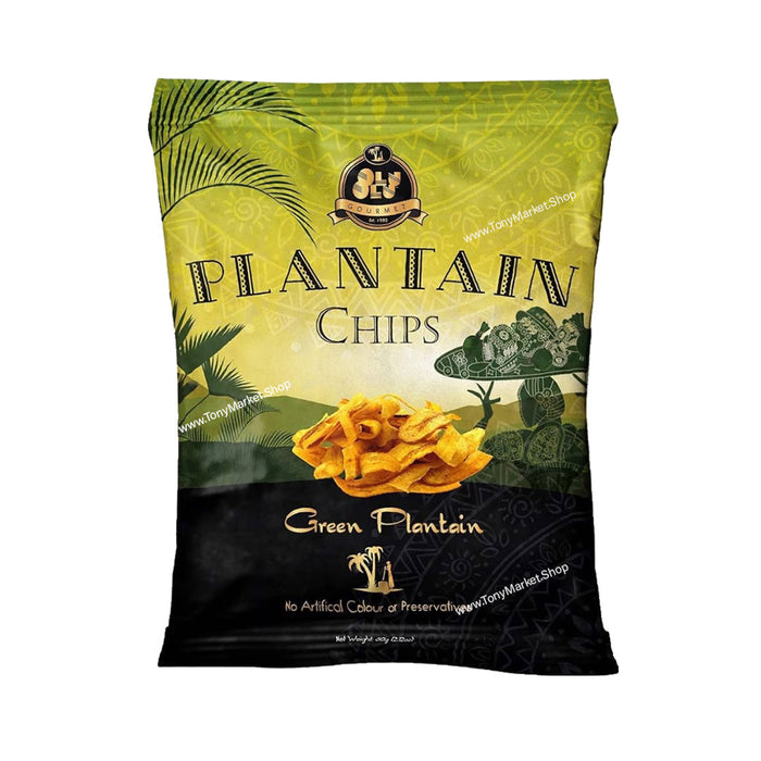 Gourmet Plantain Chips Green Plantain With Salt 60g