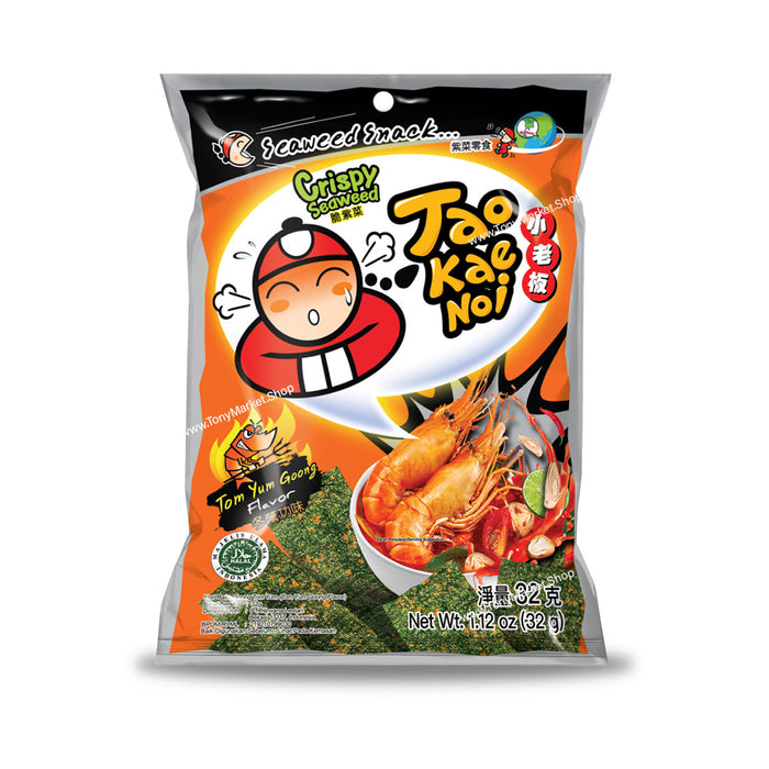 TAO KAE NOI Crispy Seaweed - Tom Yum Goong Flavor 32g